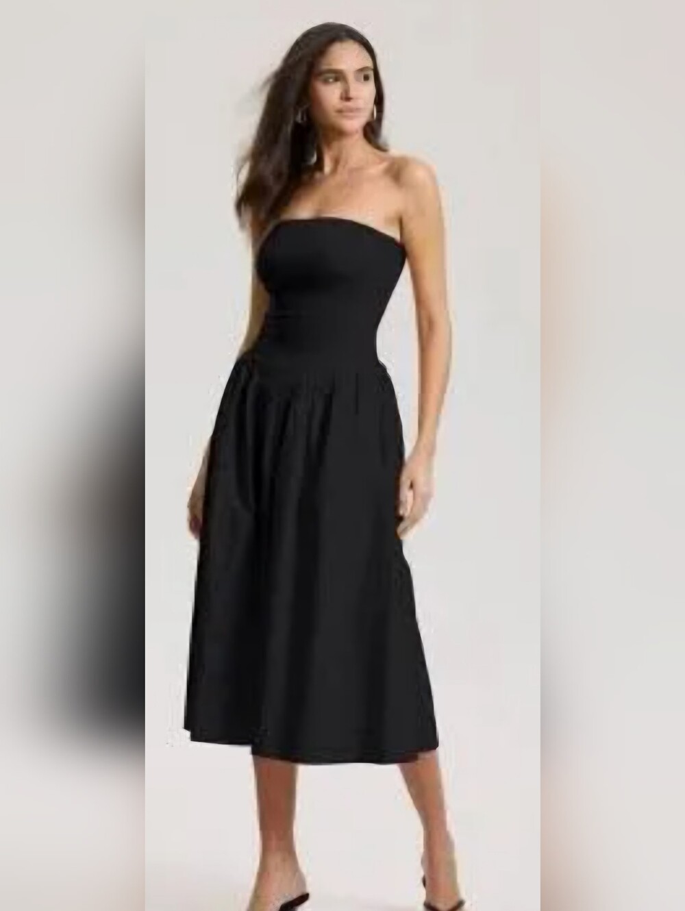 NWT Size M       16 Inch PTP W/stretch Black Tube Dress A New Day